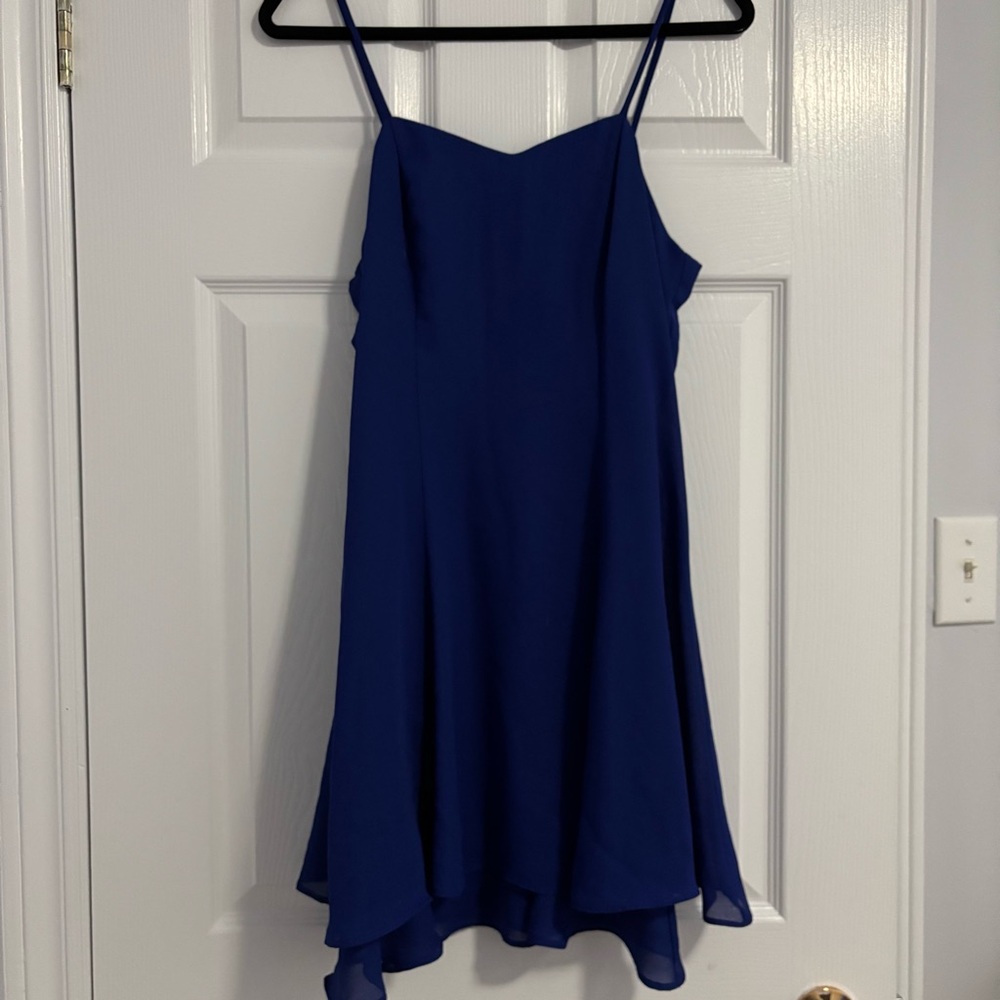 Bundle 3+ to get 15% off

Elegant Blue Mini Dress with spaghetti straps